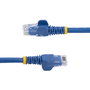 StarTech.com Cable de Red Ethernet Cat 6 Gigabit UTP, Latiguillo RJ45 Azul, Snagless, 5 m, 24 AWG, Compatible con PoE, 10 Gbps