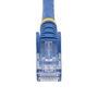 StarTech.com Cable de Red Ethernet Cat 6 Gigabit UTP, Latiguillo RJ45 Azul, Snagless, 5 m, 24 AWG, Compatible con PoE, 10 Gbps