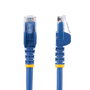 StarTech.com Cable de Red Ethernet Cat 6 Gigabit UTP, Latiguillo RJ45 Azul, Snagless, 5 m, 24 AWG, Compatible con PoE, 10 Gbps