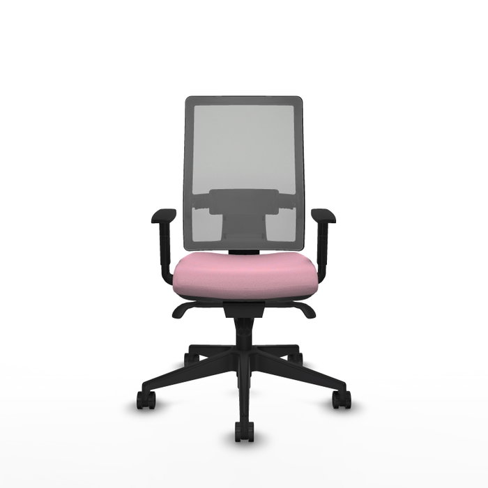 PIQUERAS Y CRESPO Silla de oficina Horna Rosa con malla Gris PIQUERAS Y CRESPO Silla de oficina Horna Rosa con malla Gris