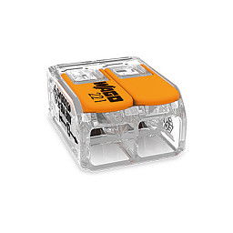 Wago 221-612 Conector Derecho 2x6mm 450V Naranja Transparente (50 Stück)