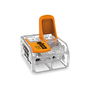 Wago 221-612 Conector Derecho 2x6mm 450V Naranja Transparente (50 Stück)