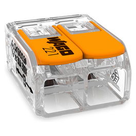 Wago 221-612 Conector Derecho 2x6mm 450V Naranja Transparente (50 Stück)