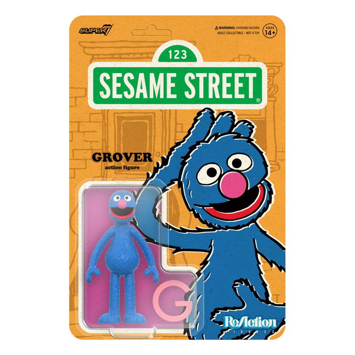 Super7 Sesame Street Figura ReAction Wave 05 Grover 10 cm