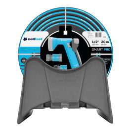 Cellfast Kit Manguera de Jardín Smart Pro ø12,5 mm, ½ Pulg, 20 m + Colgador Mural