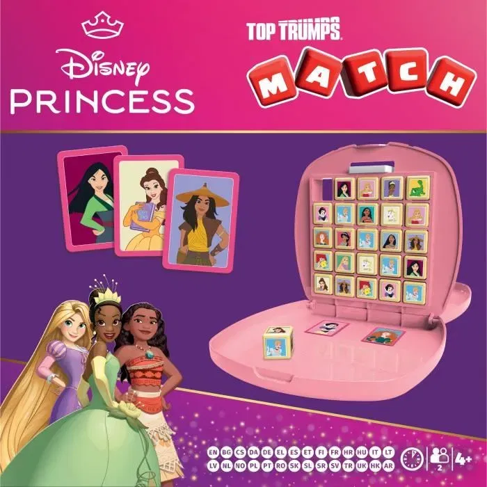 Winning Moves Match Juego de Mesa JUEGOS DE MOVIMIENTOS GANADORES Princesas Disney WIN5036905060493