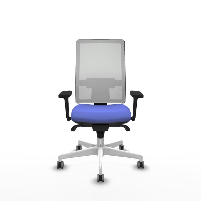 PIQUERAS Y CRESPO Silla de oficina Horna con mecanismo Sincro, Azul claro y Blanco PIQUERAS Y CRESPO Silla de oficina Horna con mecanismo Sincro, Azul claro y Blanco