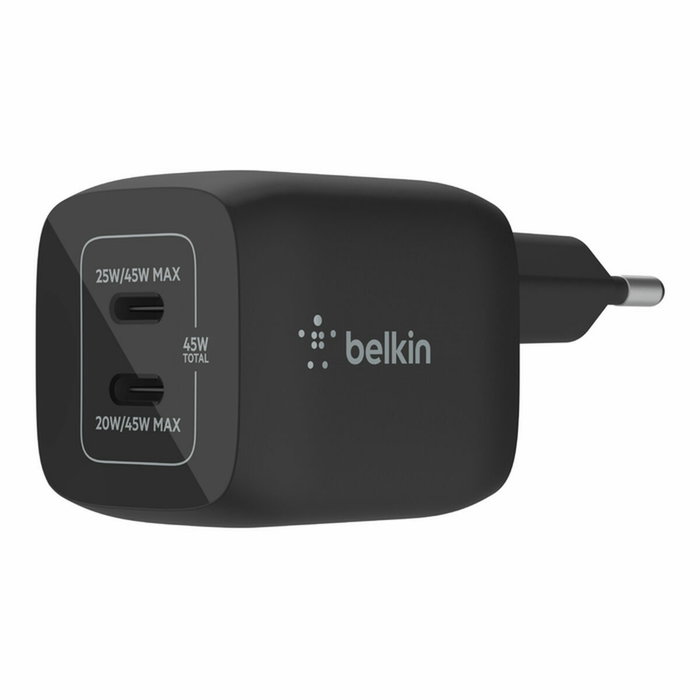Belkin BoostCharge Pro 45W 2x USB-C WCH011VFBK Negro