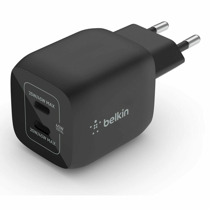 Belkin BoostCharge Pro 45W 2x USB-C WCH011VFBK Negro