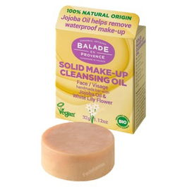 BALADE EN PROVENCE Aceite Desmaquillante Sólido 32 Gr con Aceite de Jojoba para Maquillaje Resistente al Agua