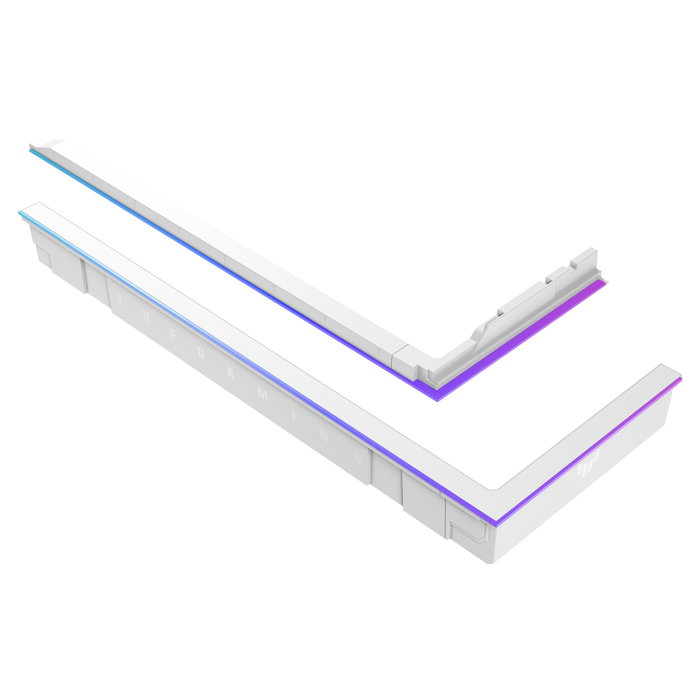 ASUS TUF GAMING GT502 Horizon Kit de Iluminación ARGB Blanco - Kit de Mejora RGB, 5V, 3 Pines, Soportes Magnéticos, 20000 h MTBF