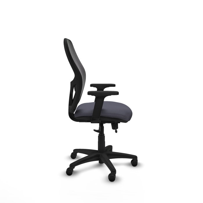 PIQUERAS Y CRESPO Silla de oficina Alocén con mecanismo traslack, malla negra y brazos 2D PIQUERAS Y CRESPO Silla de oficina Alocén con mecanismo traslack, malla negra y brazos 2D