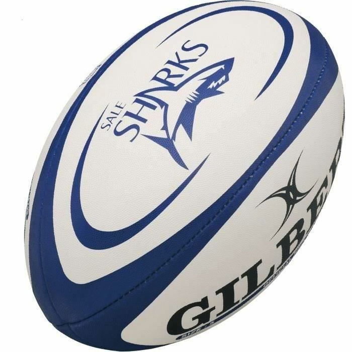Gilbert Pelota de Rugby REPLICA - Tiburones - Talla Midi Gilbert Pelota de Rugby REPLICA - Tiburones - Talla Midi