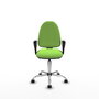 PIQUERAS Y CRESPO Silla de oficina Aýna color Pistacho con mecanismo Asincro