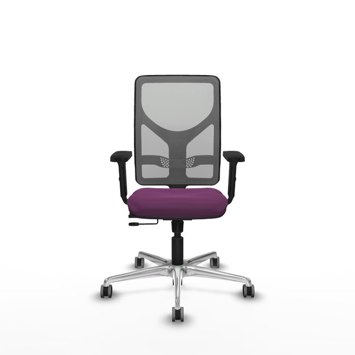 PIQUERAS Y CRESPO Silla de oficina Motilla con mecanismo Sincro/Traslack, Morado y Gris