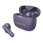 Canyon Auriculares TWS-10 OnGo True Wireless Bluetooth 5.3, Morado, Reducción de Ruido Activa, 20-20000 Hz, Con USB Tipo C, Ideal para Deporte