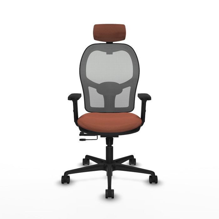 PIQUERAS Y CRESPO Silla de oficina Jorquera con mecanismo Sincro/Traslack Marrón y Gris PIQUERAS Y CRESPO Silla de oficina Jorquera con mecanismo Sincro/Traslack Marrón y Gris