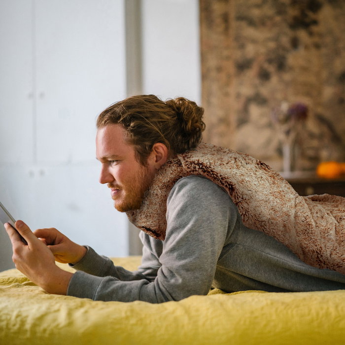 Sensly Manta Mini Espalda Microondas para Calor Relajante y Alivio del Frío, Suave Bolsa de Agua Caliente Reutilizable