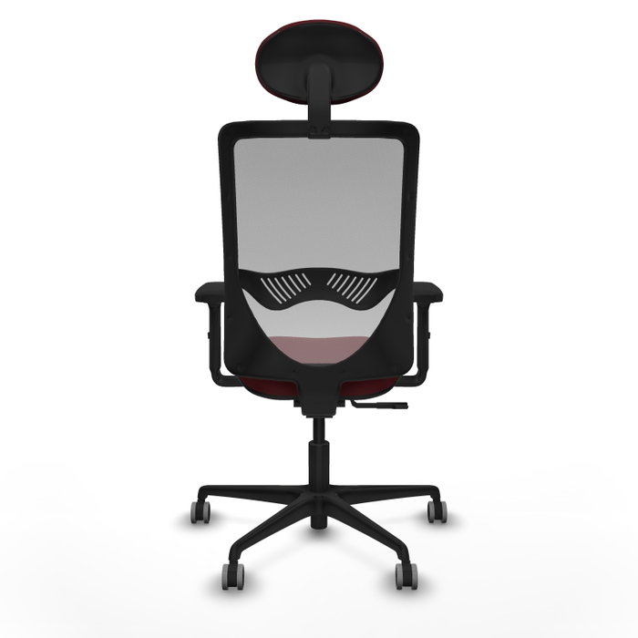 PIQUERAS Y CRESPO Silla de oficina Zulema con mecanismo Sincro, Granate y Gris PIQUERAS Y CRESPO Silla de oficina Zulema con mecanismo Sincro, Granate y Gris
