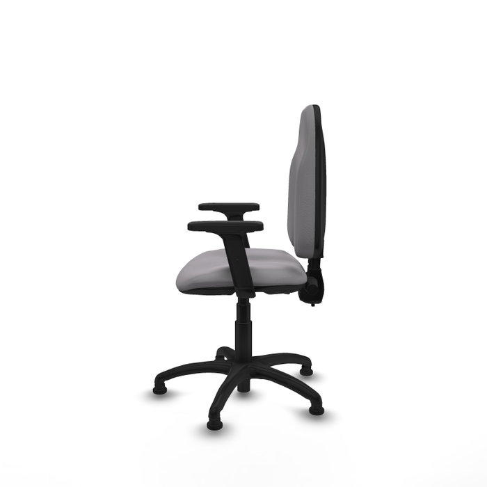 PIQUERAS Y CRESPO Silla de oficina Algarra Gris con Brazos 2D