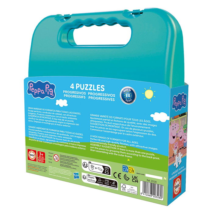 EDUCA Maleta Puzzles Progresivos Peppa Pig 6-9-12-16 piezas EDUCA Maleta Puzzles Progresivos Peppa Pig 6-9-12-16 piezas
