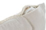 DKD Home Decor Cojín de Chenilla Bordado Crema 45x15x45 cm