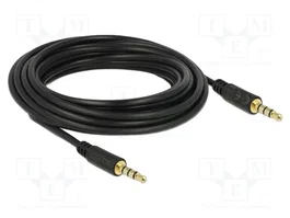 DeLOCK 83438 Cable de audio 3,5 mm de 5 m negro
