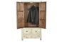 DKD Home Decor Armario Antik china Oriental Bicolor Lacado Abeto Metal Contrachapado 52 x 180 x 88 cm