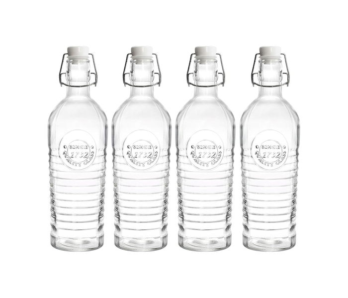 La Mediterran Botella Vidrio Boca Ancha 500 ml (24 Unidades)