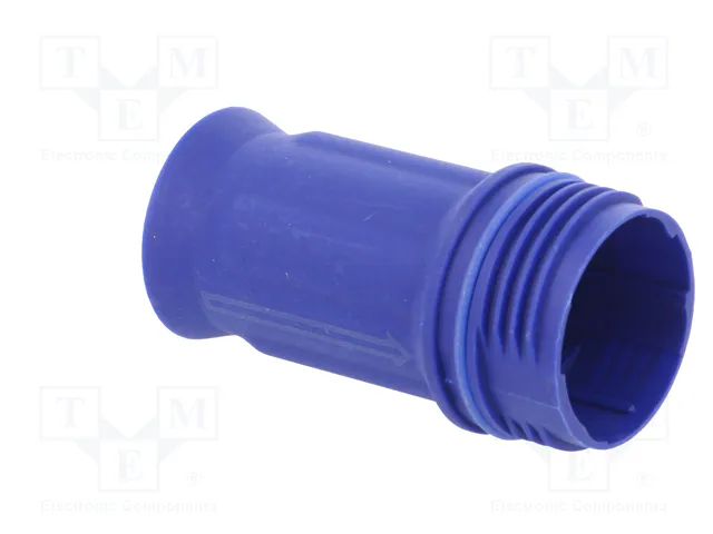 HARTING Carcasa para conectores redondos Han® F+B azul recto IP67/IP6K9K M25