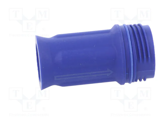 HARTING Carcasa para conectores redondos Han® F+B azul recto IP67/IP6K9K M25
