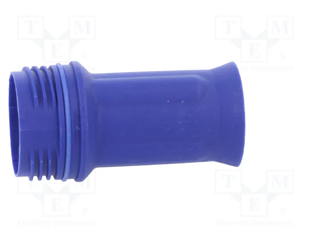 HARTING Carcasa para conectores redondos Han® F+B azul recto IP67/IP6K9K M25