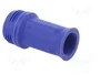 HARTING Carcasa para conectores redondos Han® F+B azul recto IP67/IP6K9K M25