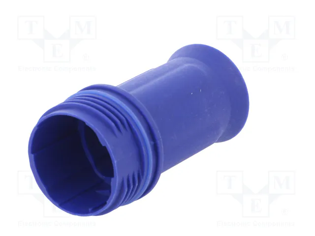 HARTING Carcasa para conectores redondos Han® F+B azul recto IP67/IP6K9K M25