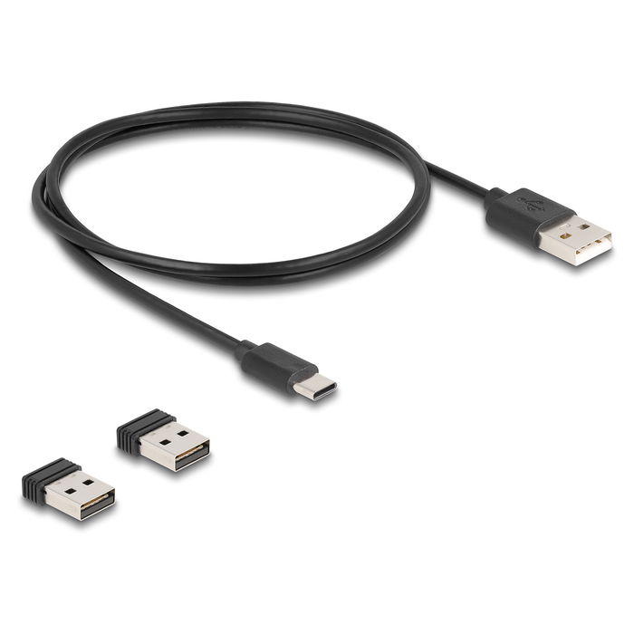 DeLOCK Ringbarcode Scanner 1D/2D con Conectividad 2.4 GHz o Bluetooth Inalámbrica (Pack 2 Unidades) y Base de Carga Incluida para Almacén, Logística y Retail