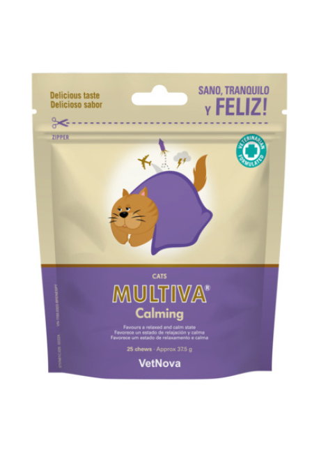 Vetnova Multiva Calming Cat 25 golosinas relajantes para gatos Vetnova Multiva Calming Cat 25 golosinas relajantes para gatos