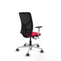 PIQUERAS Y CRESPO Silla de Oficina Motilla Rojo/Negro con Mecanismo Sincro/Traslack