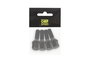 OMP Juego de 4 Tornillos M12X1.5 Cónico Largo 28mm Negro DIN 10.9
