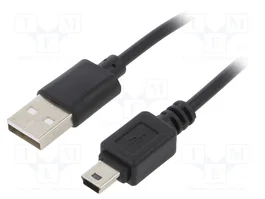 AKYGA Cable USB 2.0 con conector USB A y Mini USB B de 1,8m