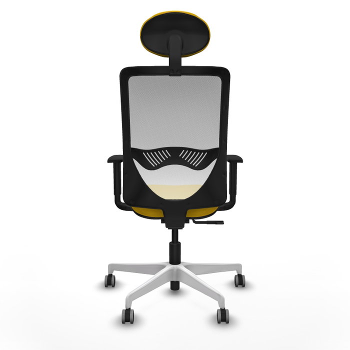 PIQUERAS Y CRESPO Silla de oficina Zulema con mecanismo Sincro, Amarillo y Blanco PIQUERAS Y CRESPO Silla de oficina Zulema con mecanismo Sincro, Amarillo y Blanco