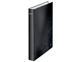 Leitz Wow Carpeta de 2 anillas 25 mm cartón plastificado Din A4+ Negro