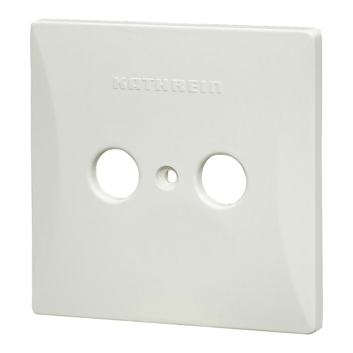Kathrein ESZ 52 Placa de cubierta 2 agujeros Blanco Kathrein ESZ 52 Placa de cubierta 2 agujeros Blanco