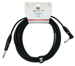Ek Cable para Guitarra Jack-Jack Recto-Acodado 6 m
