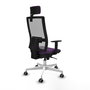 PIQUERAS Y CRESPO Silla de oficina Horna Morada con mecanismo Sincro