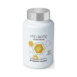 N&N NOVA NUTRICION Pro-Biotic 40.000 90 Cap. Complemento Alimenticio Probióticos Vegano Sin Gluten Sin Lactosa