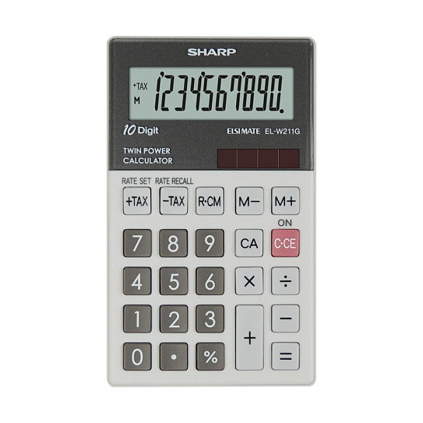 Sharp EL-W211GGY Calculadora Financiera Gris/Negro Sharp EL-W211GGY Calculadora Financiera Gris/Negro