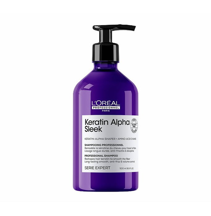 L'Oréal Professionnel Paris Keratin Alpha Sleek Champú 500 ml L'Oréal Professionnel Paris Keratin Alpha Sleek Champú 500 ml