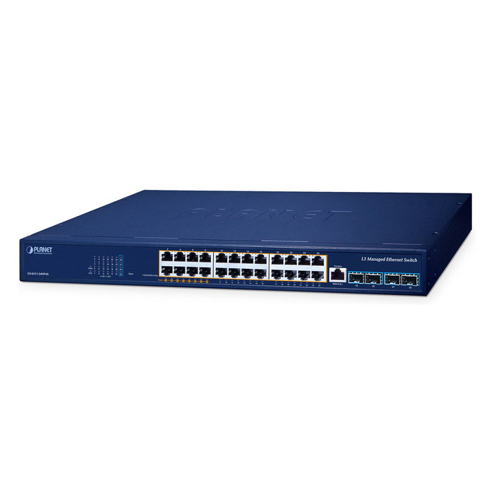 Planet GS-6311-24HP4X Switch Gestionable L3 con 24 Puertos Gigabit y 4 SFP+ 10G