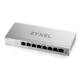 Zyxel GS1200-8HPV3 Switch de Escritorio Gestionado L2 8 Puertos Gigabit con 4 PoE+ y 68W, Web Managed, 16Gbps, Sin Ventilador