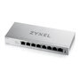 Zyxel GS1200-8HPV3 Switch de Escritorio Gestionado L2 8 Puertos Gigabit con 4 PoE+ y 68W, Web Managed, 16Gbps, Sin Ventilador